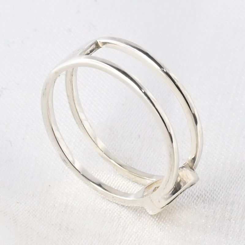 【研磨済】 GUCCI インターロッキング リング スリム 約12号 指輪 Ag925