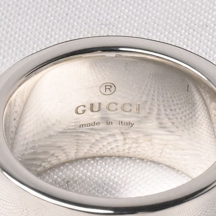 【研磨済】 GUCCI シルバー リング 7号 Ag925 指輪 グッチ ピンキー