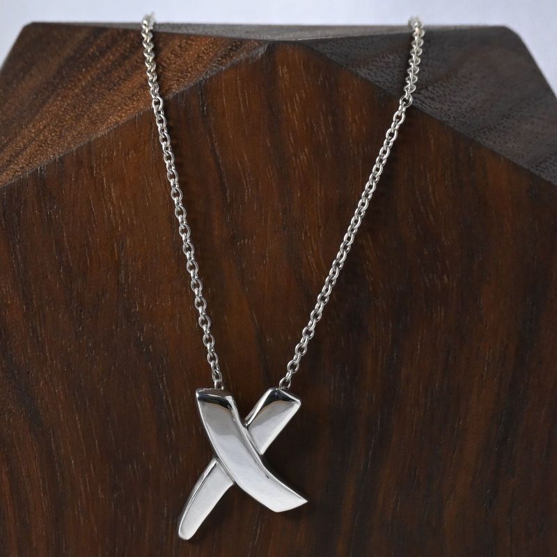 【新品仕上げ】TIFFANY&Co. キス ネックレス 40cmチェーン パロマピカソ ティファニー SV925 シルバー ペンダント