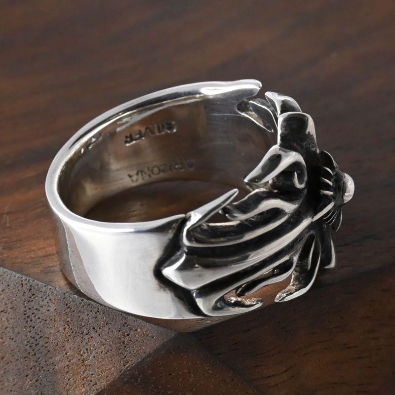 【研磨済】 ARIZONA FREEDOM リング 太陽神 23号 R-49a silver 925