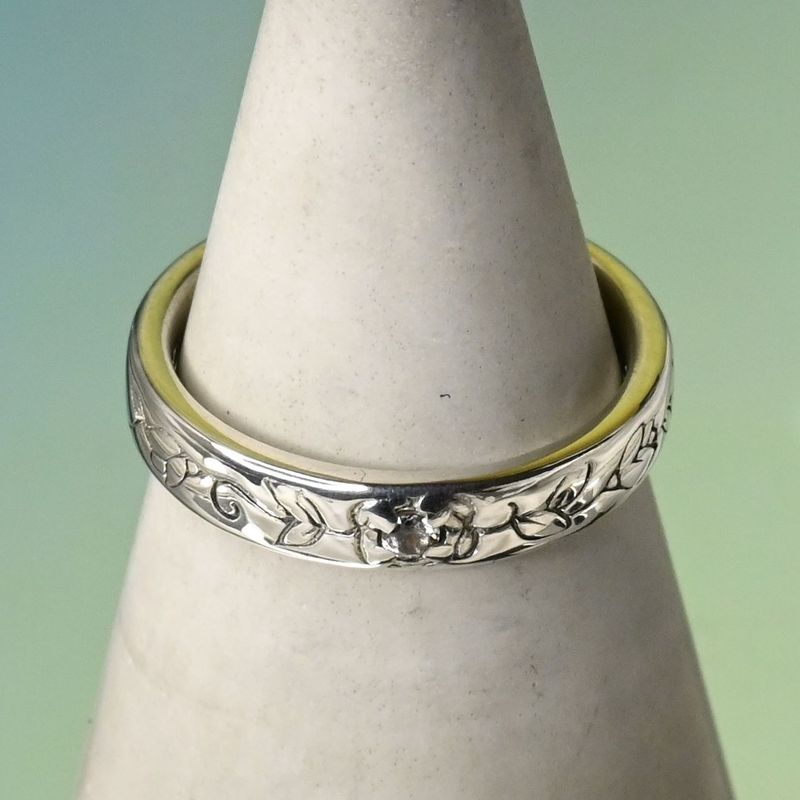 【研磨済】ANNA SUI シルバー リング 9号 925 美品 アナスイ 指輪