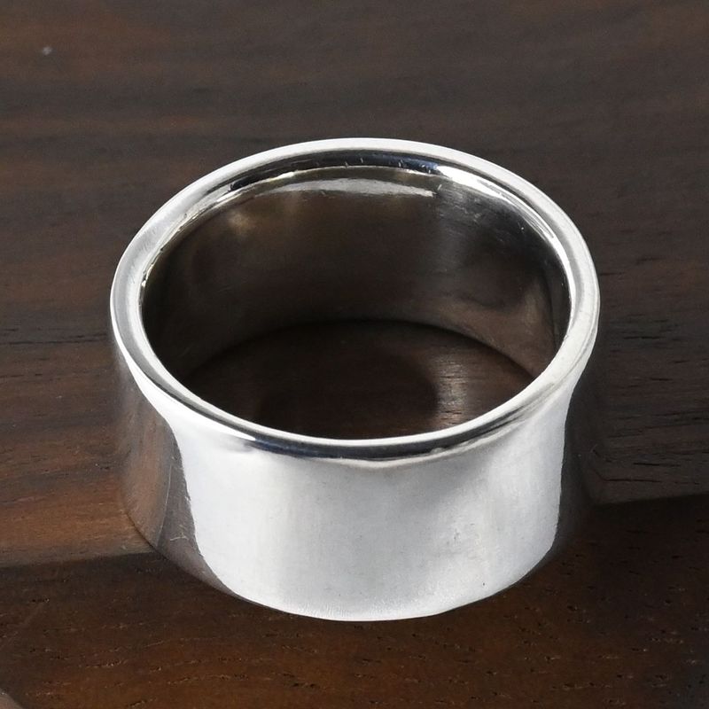 【研磨済】Calvin Klein ロゴ ワイド リング 指輪 10.5号 カルバン・クライン