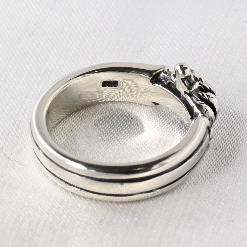 【研磨済】ROYAL ORDER クラウン リング 11.5号 シルバー925 ロイヤルオーダー 指輪