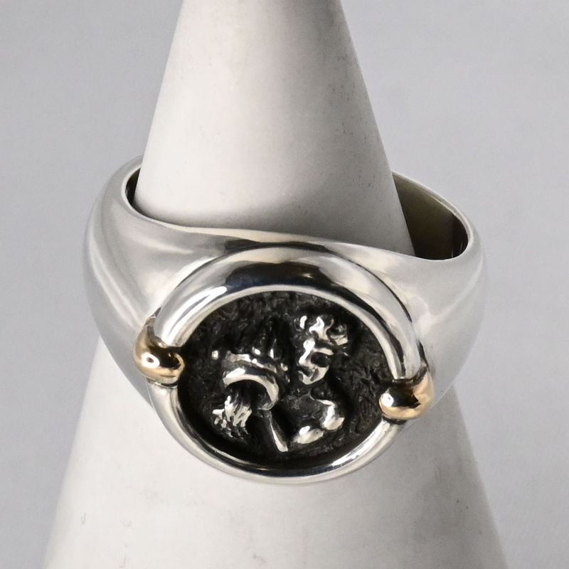 【新品仕上げ】STAR JEWELRY silver925 k14 リング 11号 水瓶座 スタージュエリー