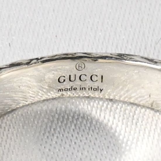 【研磨済】美品 GUCCI インターロッキングG アラベスク リング サイズ19