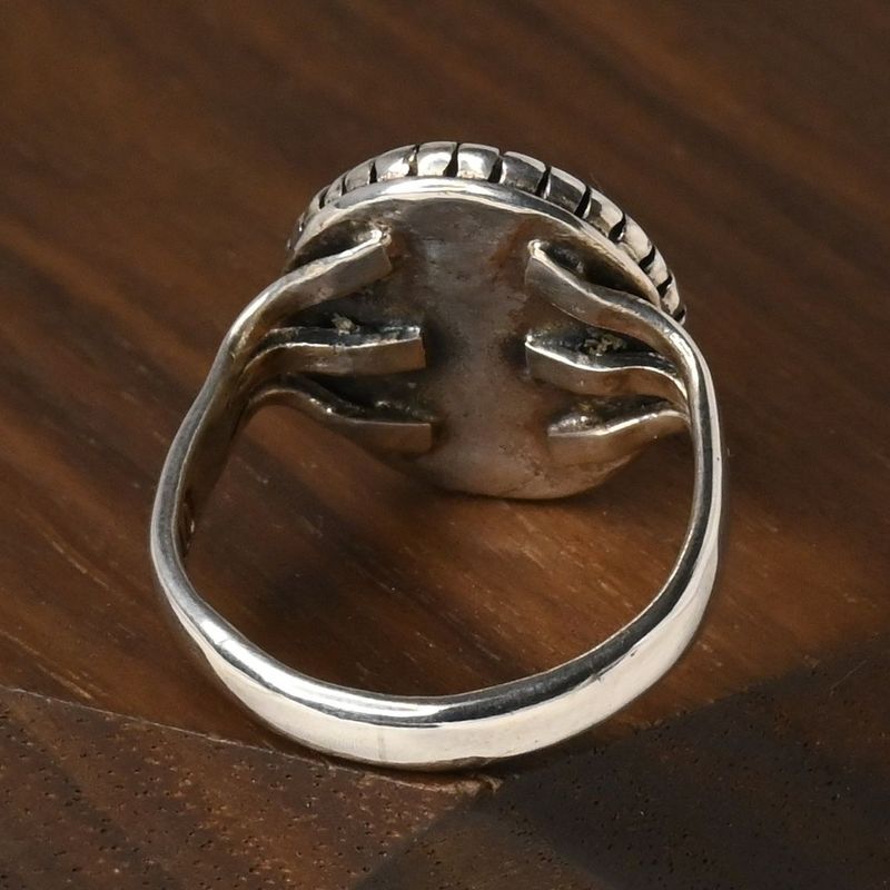 【研磨済】SAAD ターコイズ リング 5号 シルバー925 指輪