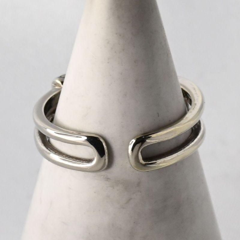 【研磨済】 GUCCI シルバー リング Ag925 14号 グッチ