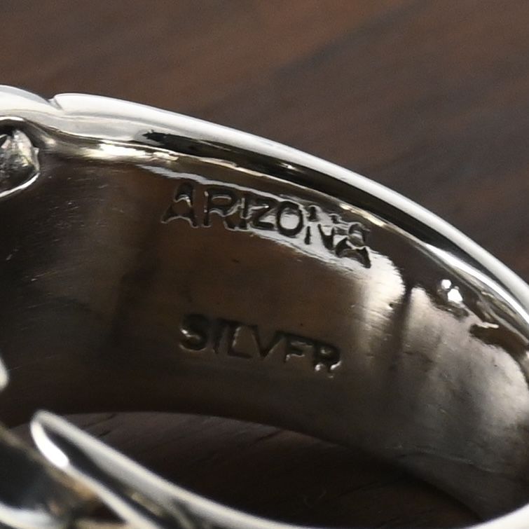 【研磨済】 ARIZONA FREEDOM リング 太陽神 23号 R-49a silver 925