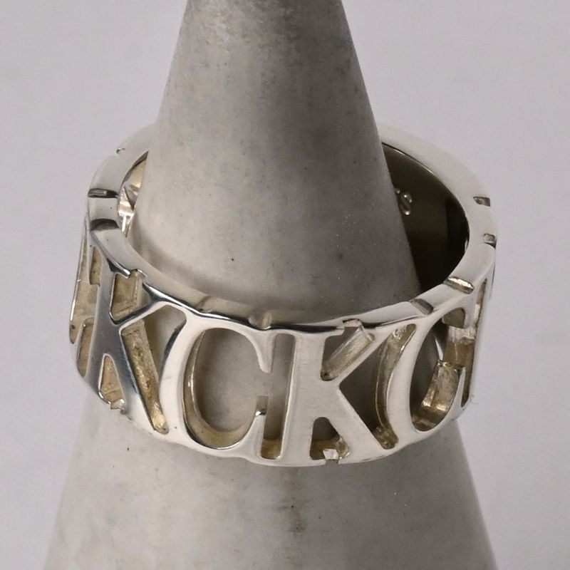 【研磨済】Calvin Klein ロゴ リング 8.5号 カルバン・クライン 指輪