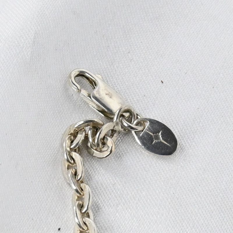 【研磨済】SAAD シルバー925 チェーン ネックレス 長さ45cm 幅3.5mm