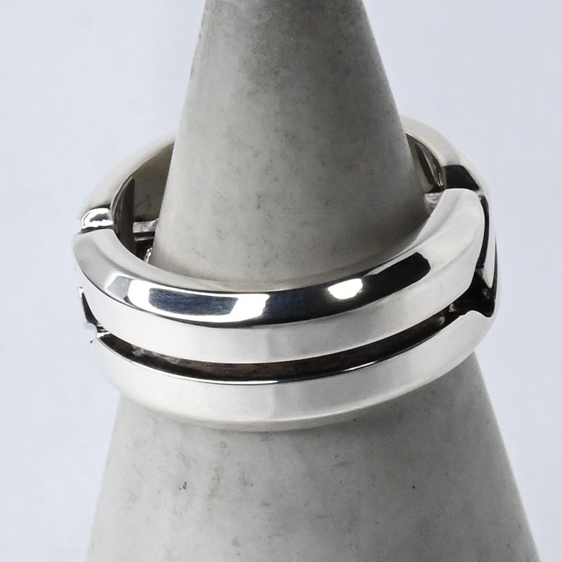 【研磨済】美品 GUCCI インフィニティ ノット スリム リング 指輪 サイズ6 シルバー Ag925 グッチ