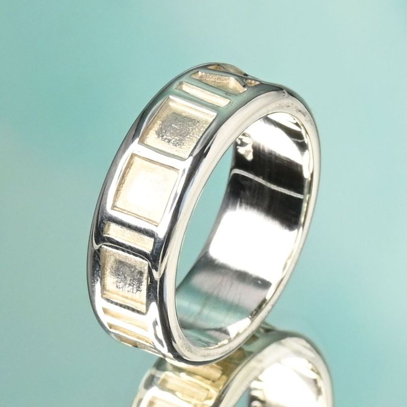 【研磨済】TIFFANY＆Co. アトラス リング 8.5号 シルバー925 ティファニー 指輪