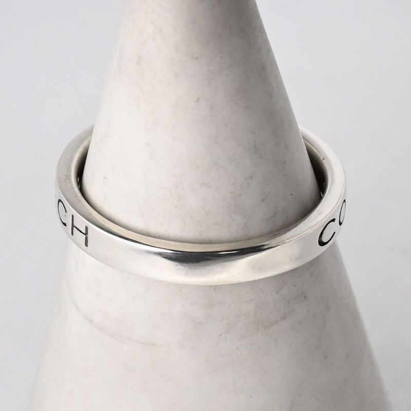 【研磨済】美品 COACH コーチ リング 指輪 シルバー925 14号