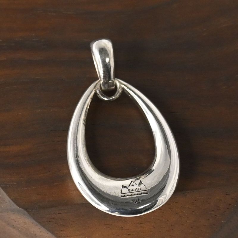 【研磨済】SAAD ペンダントトップ 太陽神 唐草 シルバー925  ネックレスチャーム