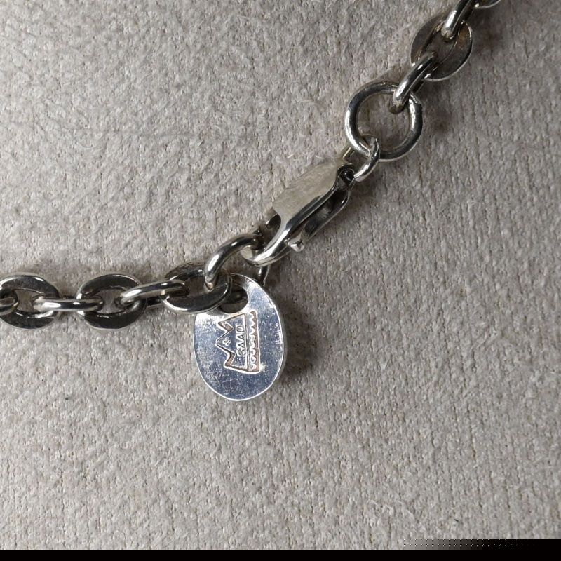 【研磨済】SAAD チェーン シルバー925 長さ47cm 幅4.2mm