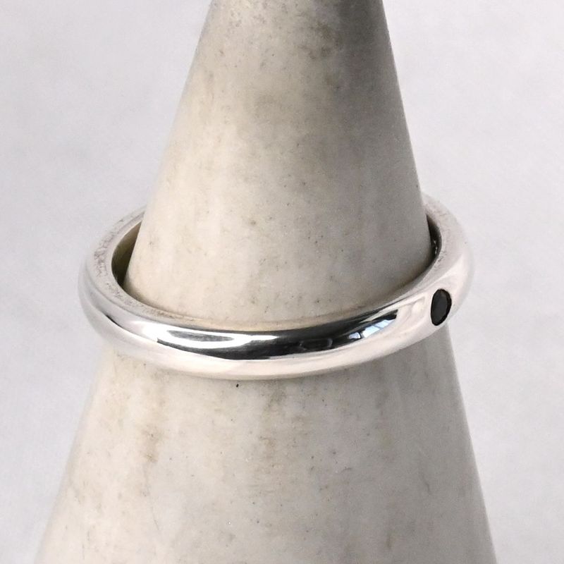 【研磨済】TIFFANY＆Co. スタッキングバンド リング サファイア 6.5号 ティファニー 指輪 シルバー925