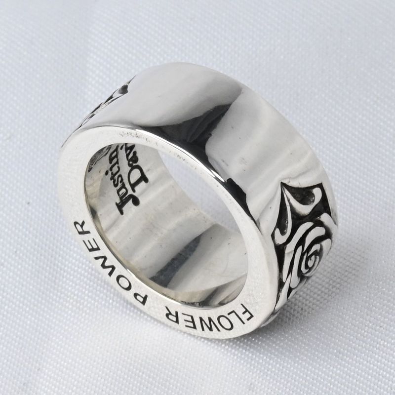 【研磨済】JUSTIN DAVIS FLOWER POWER リング 7号 ジャスティンデイビス SRJ302 指輪