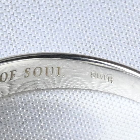 【研磨済】SYMPATHY OF SOUL スモールシグネットリング 13.5号 シルバー 925 シンパシーオブソウル