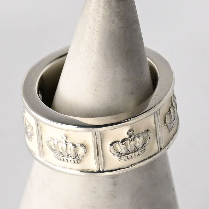 【研磨済】 JUSTIN DAVIS PRIDE&JOY/CROWN リング 8.5号 WHITE ジャスティンデイビス SRJ272 指輪