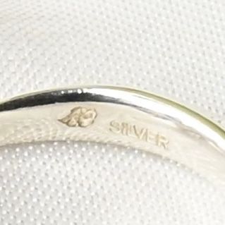 【研磨済】4℃ ストーン シルバー リング 9号 925 美品 ヨンドシー 指輪