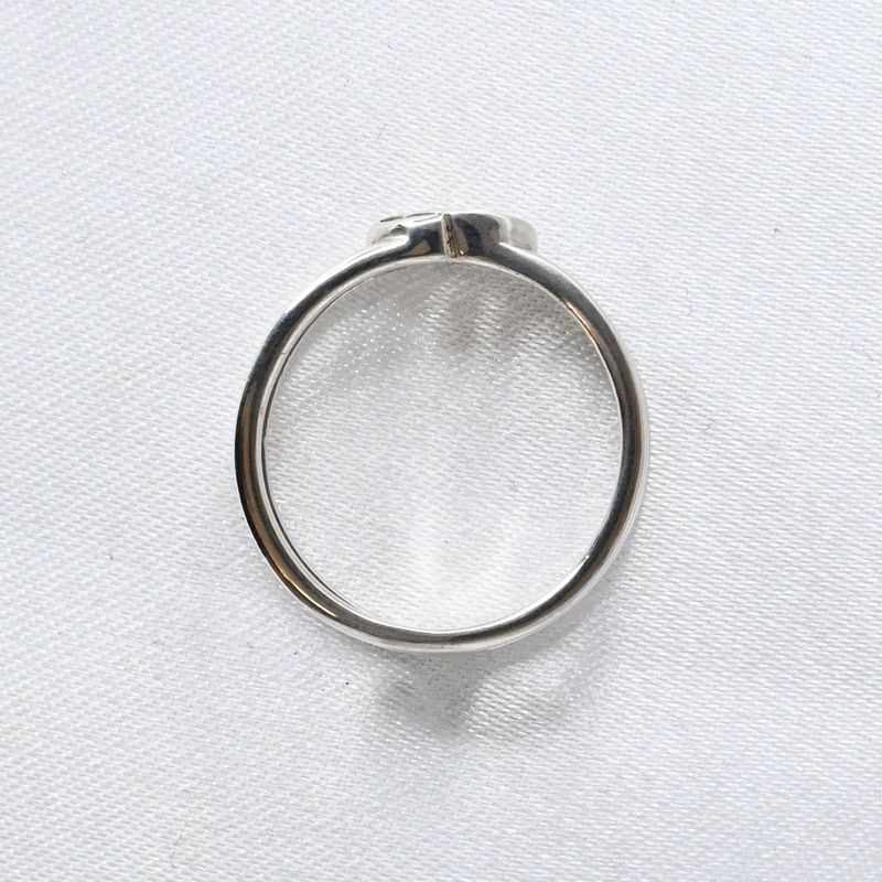 【研磨済】 GUCCI インターロッキング リング スリム 11号 指輪 Ag925