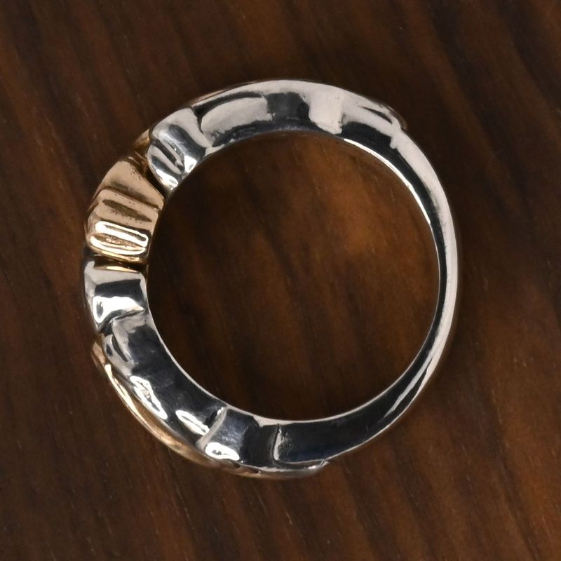 【研磨済】DEAL DESIGN スペードギメル リング 11号 シルバー925 ディールデザイン 指輪