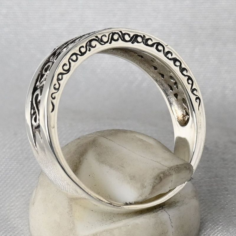 【新品仕上げ】SAAD リング 16.5号 シルバー925 太陽神 唐草