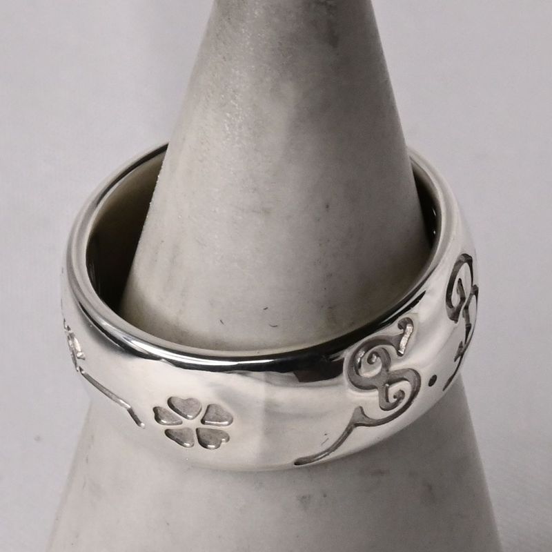 【研磨済】BVLGARI リング Save the Children #57 16号 箱付き SV925 ブルガリ