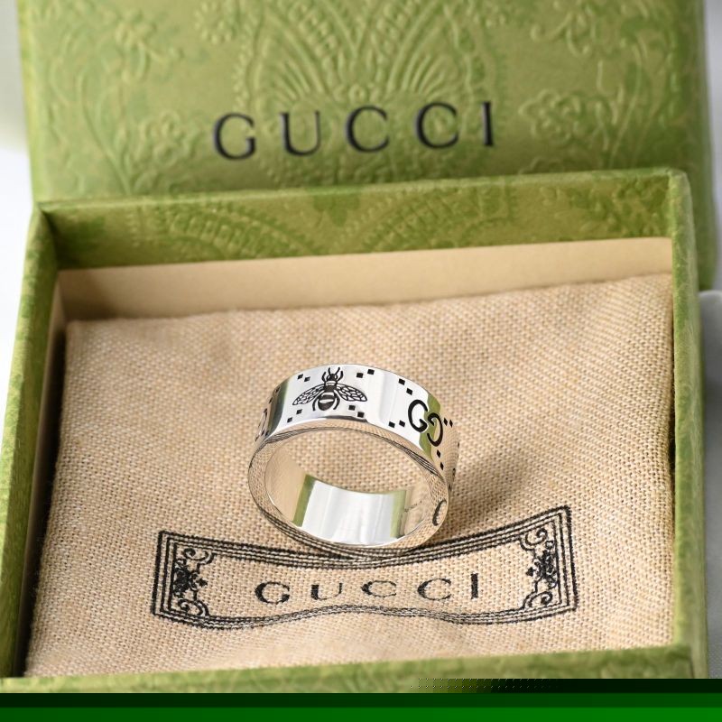 【新品仕上げ】GUCCI Bee リング GG ビー 蜂 サイズ21 箱 袋付き シルバー Ag925 指輪