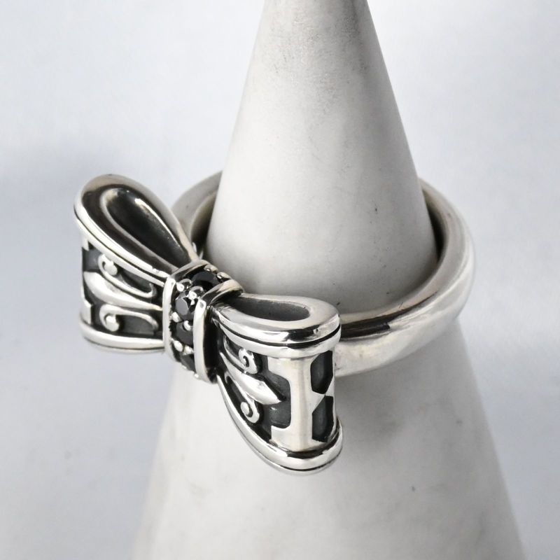 【研磨済】 JUSTIN DAVIS PROMISE リング 9号 リボン SRJ328 ジャスティンデイビス 指輪 保証書付き