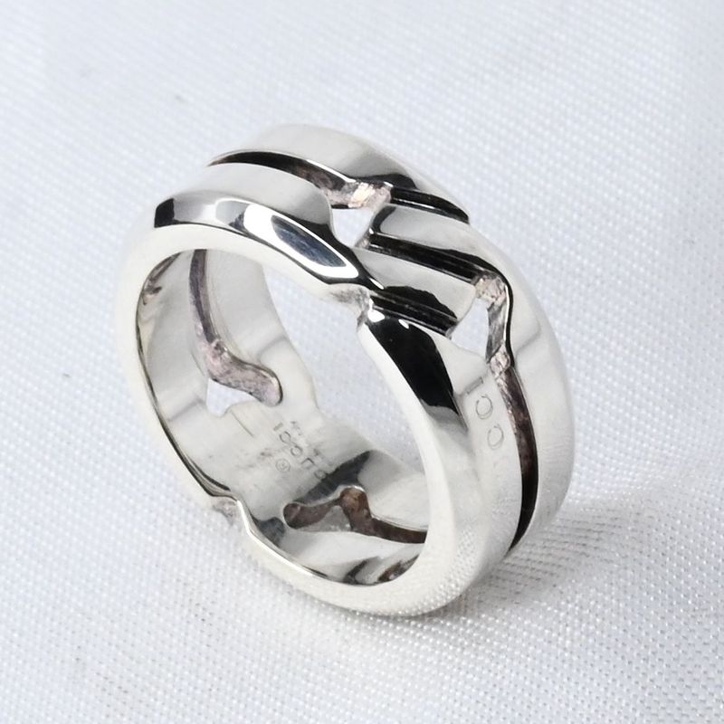 【研磨済】美品 GUCCI インフィニティ ノット スリム リング 指輪 サイズ6 シルバー Ag925 グッチ