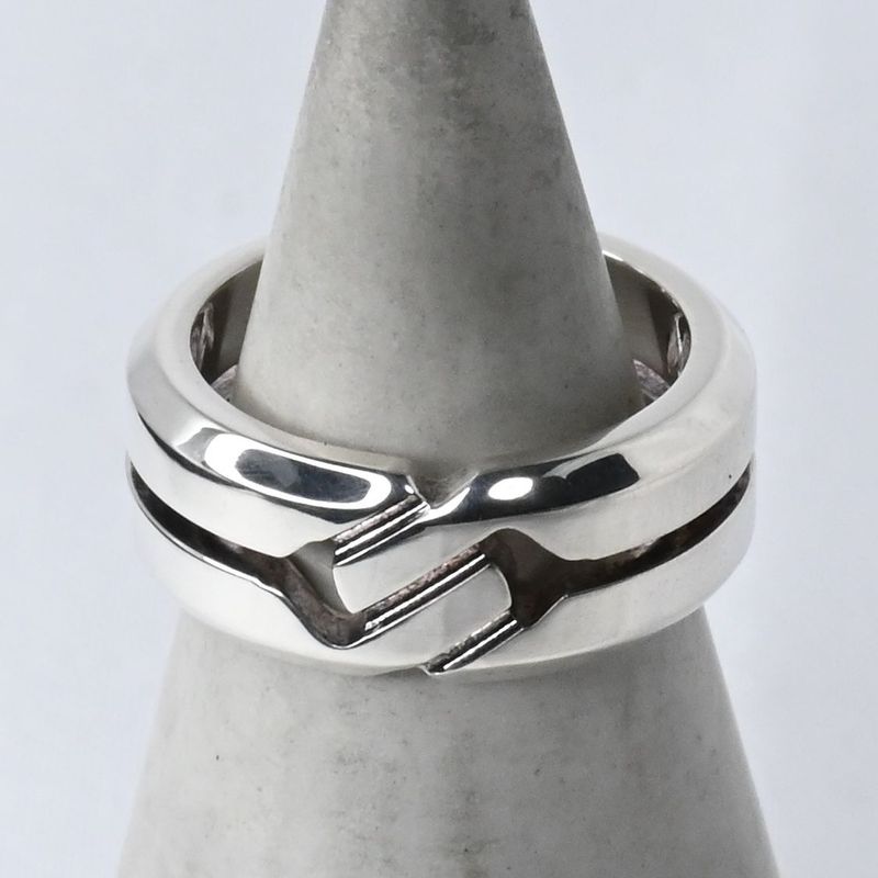 【研磨済】美品 GUCCI インフィニティ ノット スリム リング 指輪 サイズ6 シルバー Ag925 グッチ