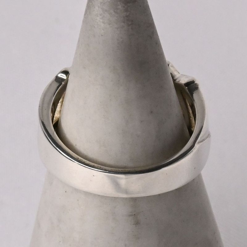 【研磨済】TIFFANY＆Co. トリプルラビングハート リング 9号 ティファニー 指輪