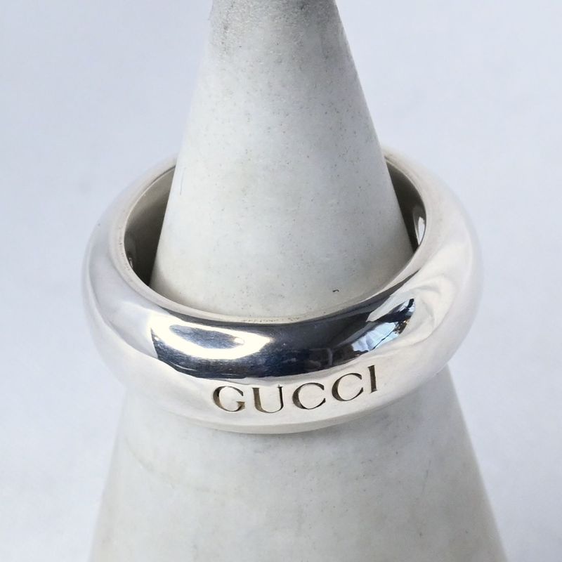 【研磨済】 GUCCI シルバー リング 12号 Ag925 指輪 グッチ