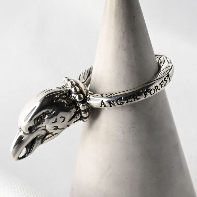 【新品仕上げ】美品 GUCCI ANGER FOREST イーグルヘッド リング 指輪 サイズ10 シルバー Ag925 グッチ