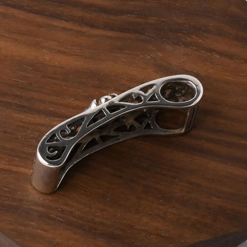 【研磨済】SAAD ハイビスカス  ペンダントトップ シルバー925 ネックレスチャーム