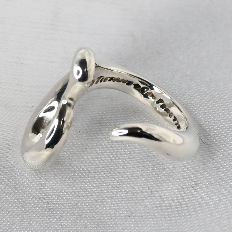 【新品仕上げ】美品 Tiffany & Co. エルサ・ペレッティ オープン ハート リング スターリングシルバー 10号