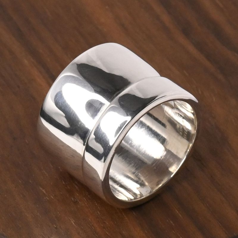 【研磨済】美品 90’s オールドグッチ GUCCI HEAVY BAND G RING リング 指輪 8号 Ag925