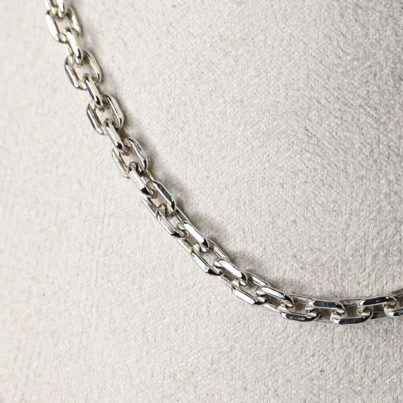 【研磨済】SAAD チェーン シルバー925 長さ45cm 幅3.7mm