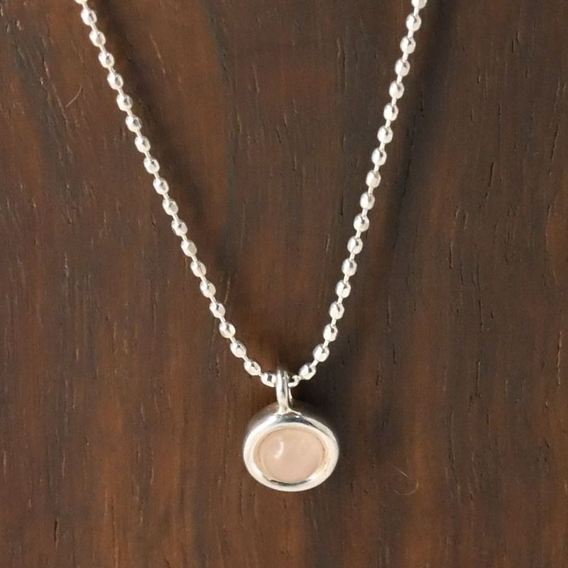 【研磨済】 Jouete ピンクストーン ネックレス Silver925 シルバー ジュエッテ