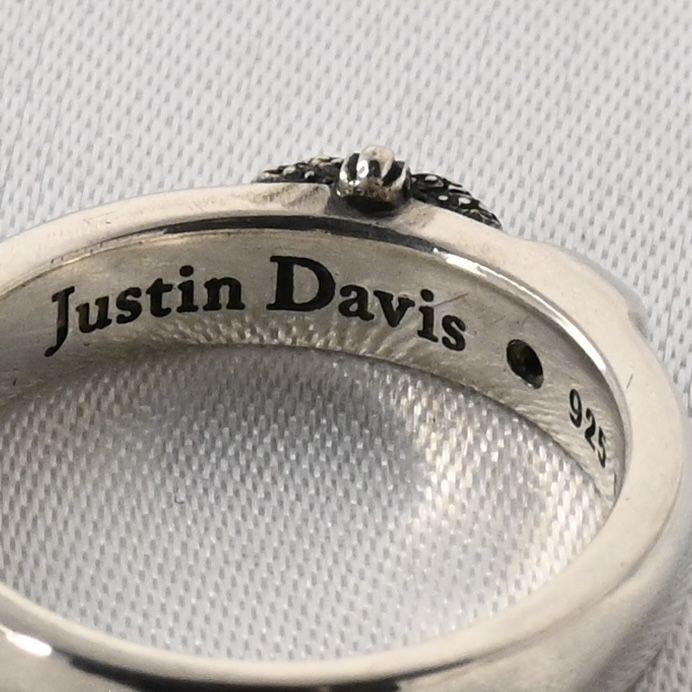 【研磨済】 JUSTIN DAVIS CHELSEA リング 7号 SRJ773A ジャスティンデイビス 指輪 シルバー925 ダイヤモンド スタッズ