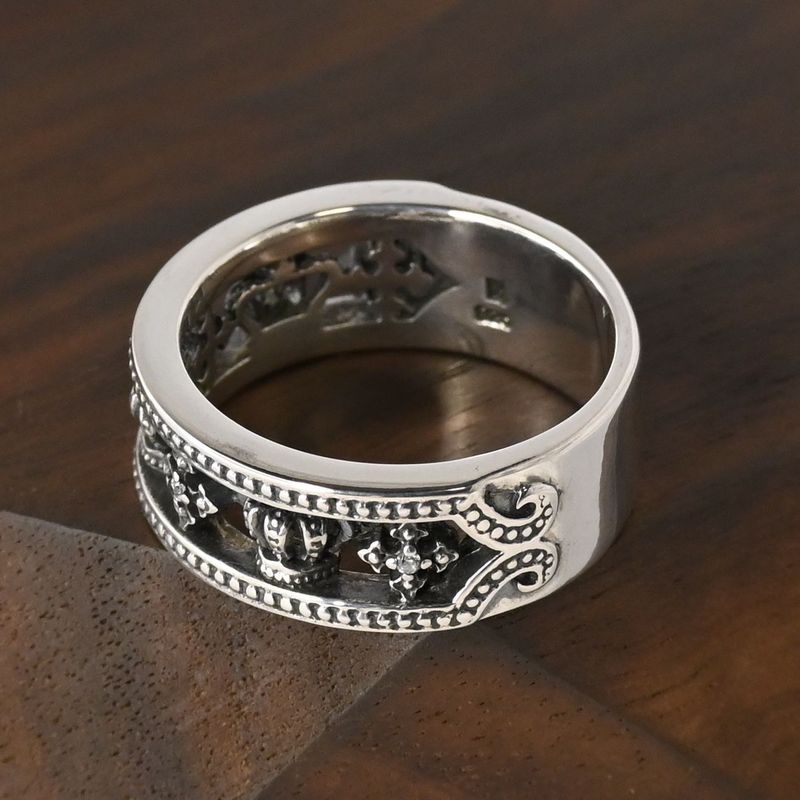 【研磨済】 LION HEART ミディアムキングダム リング 13号 ライオンハート 指輪 シルバー925