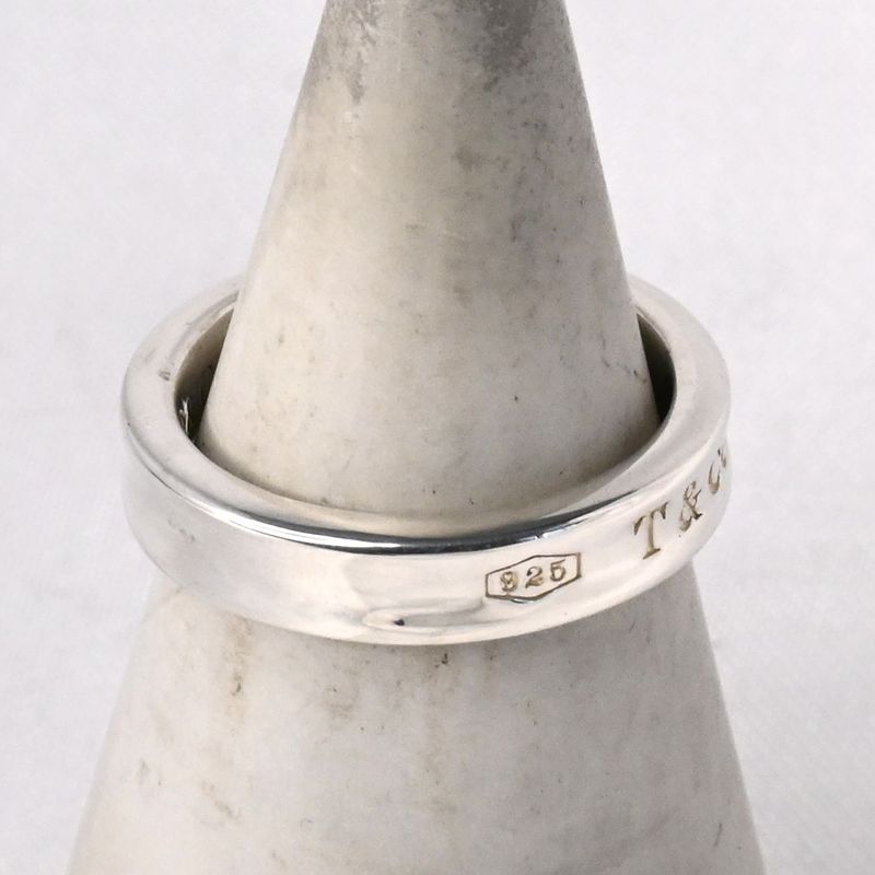 【研磨済】TIFFANY＆Co.  ナロー リング  8号 Silver925 ティファニー
