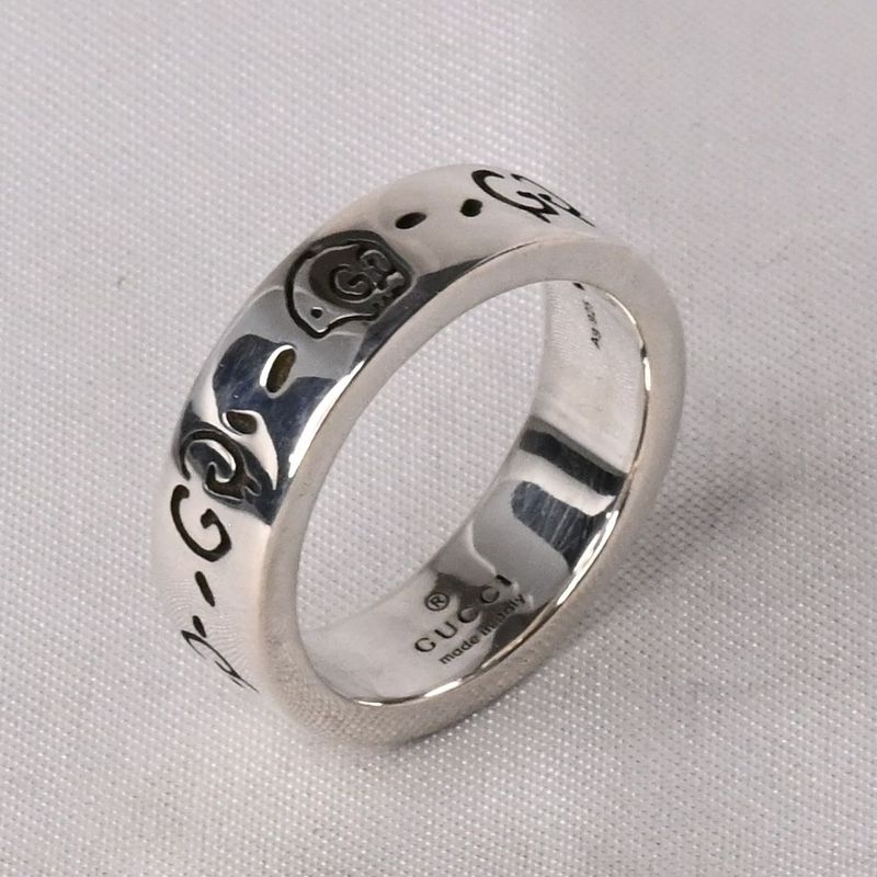 【研磨済】GUCCI ゴースト リング 13号 Ag925 美品 指輪 グッチ