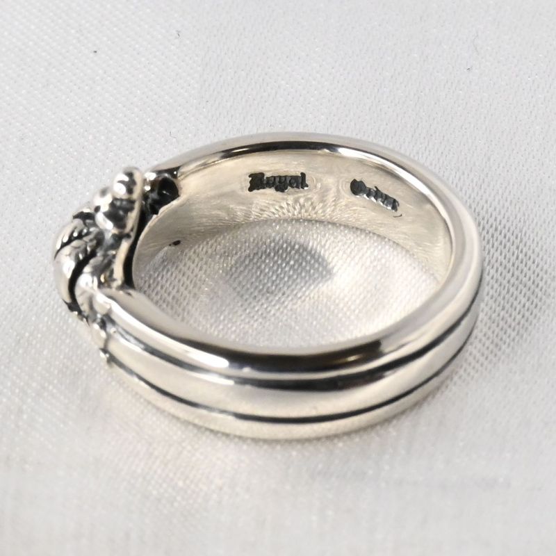 【研磨済】ROYAL ORDER クラウン リング 11.5号 シルバー925 ロイヤルオーダー 指輪