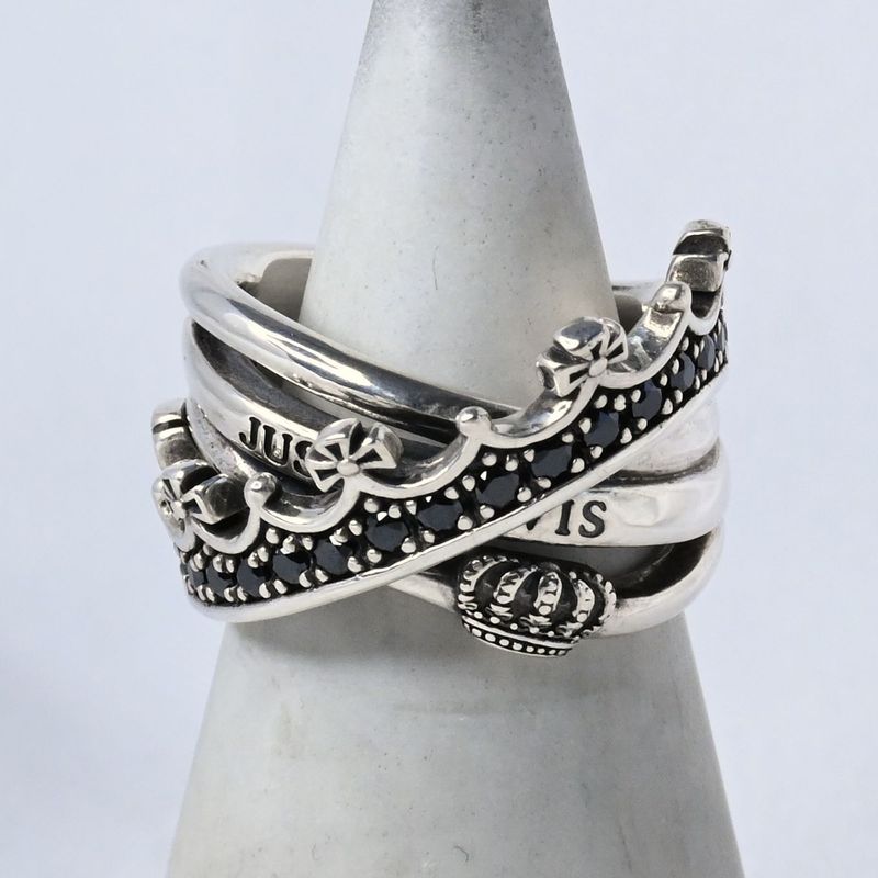 【研磨済】 JUSTIN DAVIS TWIST OF FATE リング SRJ692 13号 ジャスティンデイビス 指輪 シルバー925