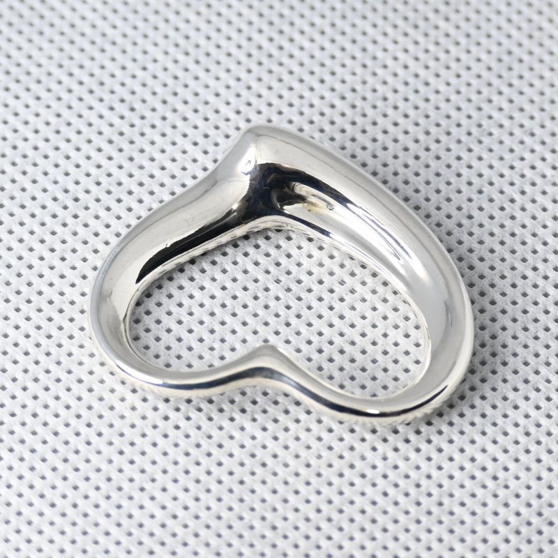 新品仕上げ 大きめ 3.5cmx3.1cm Tiffany & Co. オープンハート ラージ ネックレス トップのみ 約12g ティファニー エルサ・ペレッティ シルバー925 スペイン製 約19.0g Open Heart Large
