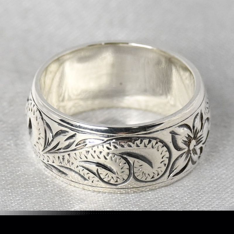 【研磨済】美品 ハワイアンジュエリー リング 指輪 シルバー925 7.5号