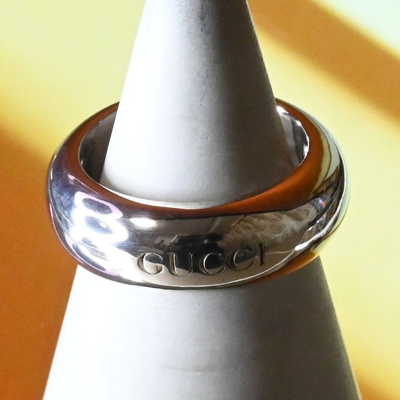 【研磨済】 GUCCI シルバー リング 12号 Ag925 指輪 グッチ