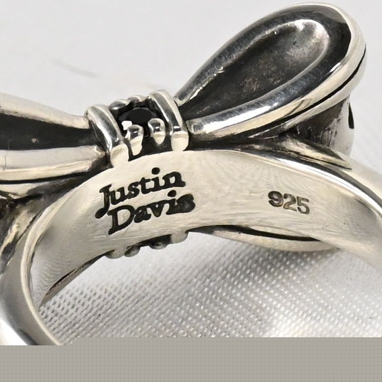 【研磨済】 JUSTIN DAVIS PROMISE リング 11号 リボン SRJ328 ジャスティンデイビス 指輪